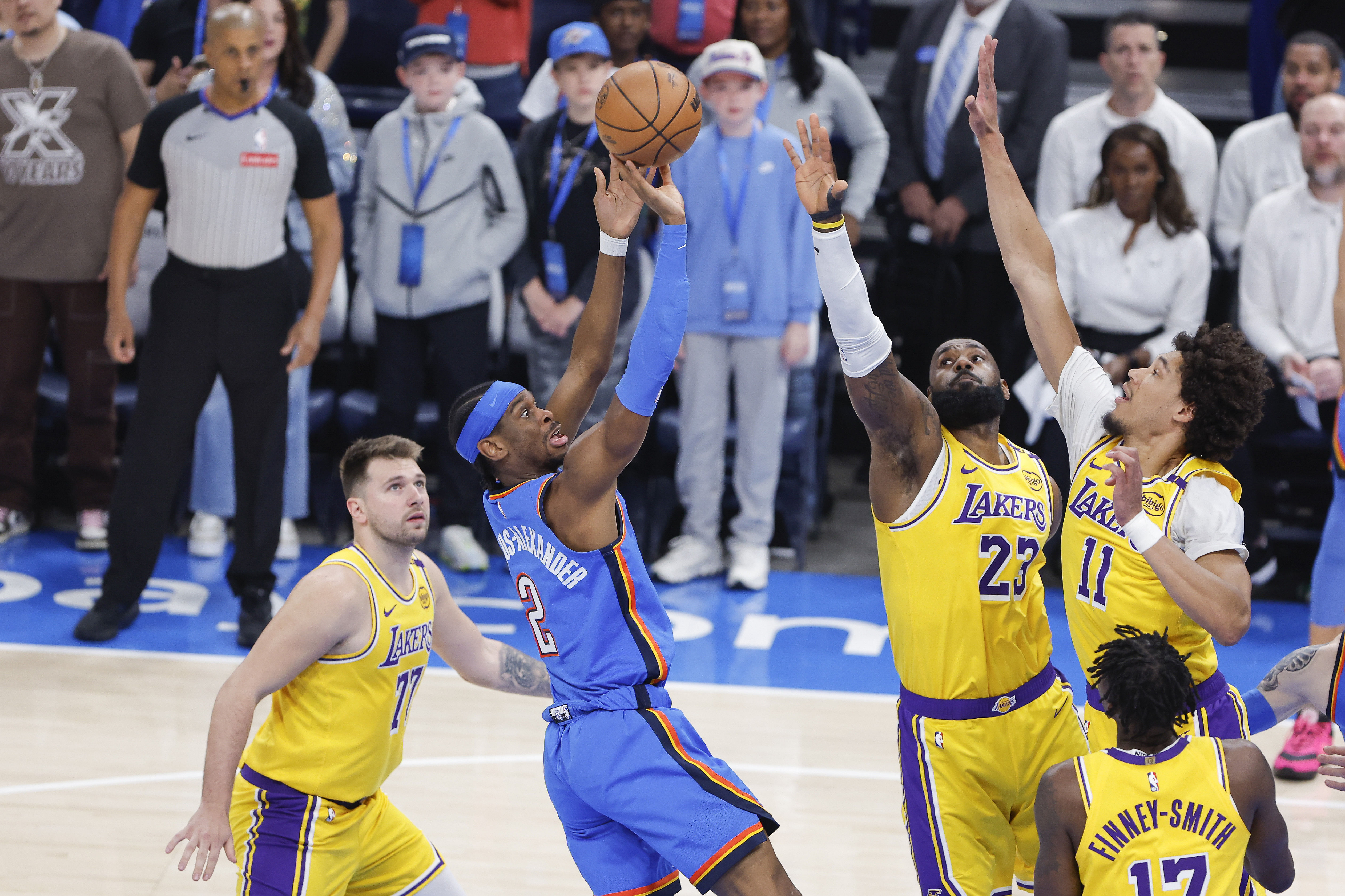 SGA makes history in Game 2, joins GOATs Michael Jordan and LeBron James. (Photo: IMAGN)